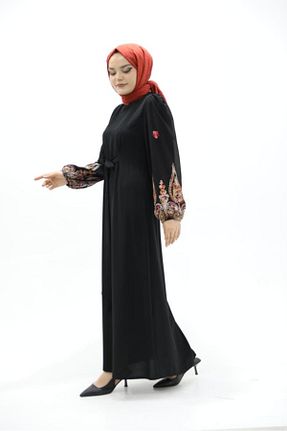 لباس مشکی زنانه کرپ Bağaç Moda - کد 888307821