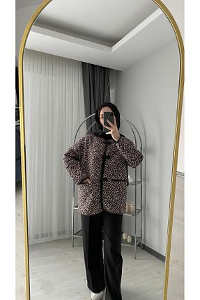 کت رنگی زنانه اورسایز Zadeco - کد 887897746