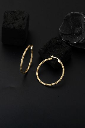 گوشواره طلا زرد زنانه 14 عیار Bilezikci - کد 888310577
