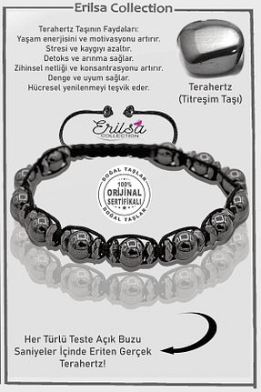 دستبند جواهر طوسی زنانه سنگ طبیعی Erilsa - کد 879331579