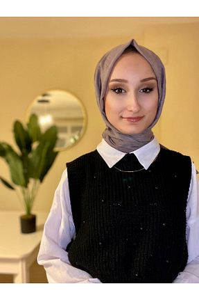 شال قهوه ای زنانه RABİASCARF - کد 887924941