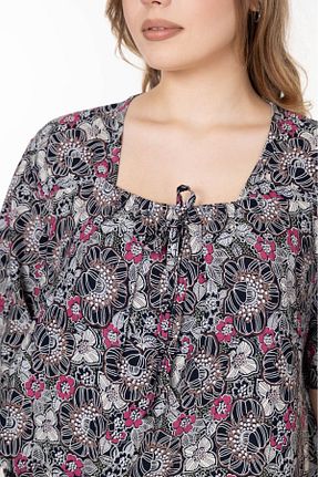 لباس سایز بزرگ بنفش زنانه بافتنی mervemoda - کد 888340567