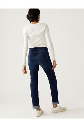 شلوار جین سرمه ای زنانه پاچه تنگ Marks & Spencer - کد 666323990