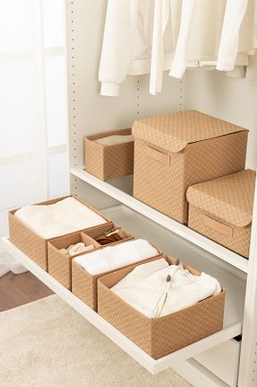 نظم دهنده کمد بژ پارچه REKHOME - کد 887959857