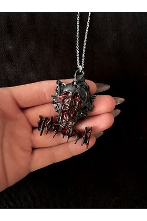 گردنبند جواهر مشکی زنانه فلزی DarkellaStore - کد 887968204