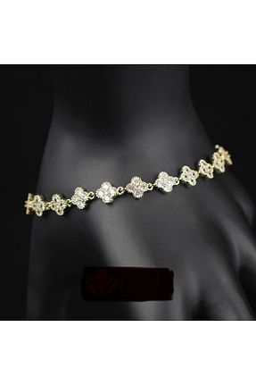 دستبند استیل (فولاد) طلائی سنک زیرکون Butik - کد 887974981