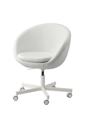 صندلی مطالعه سفید ثابت IKEA - کد 855808456