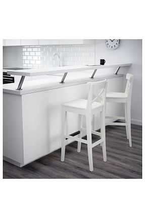 صندلی ناهار خوری سفید چوب IKEA - کد 840750103