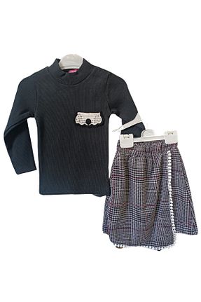 ست بالاتنه و پائین تنه نباتی بچه گانه بافت MODA - کد 888801084