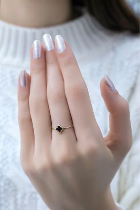 انگشتر طلا زرد زنانه 14 عیار aytekgold - کد 888013084