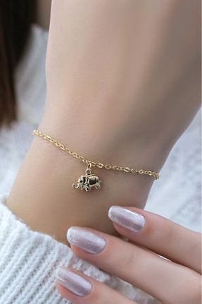 دستبند طلا زرد زنانه 14 عیار aytekgold - کد 888014825