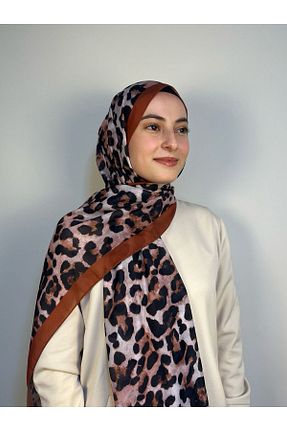 شال نارنجی زنانه پلی استر Azrina - کد 888100831