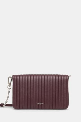 کیف دوشی زرشکی زنانه Calvin Klein - کد 888109697