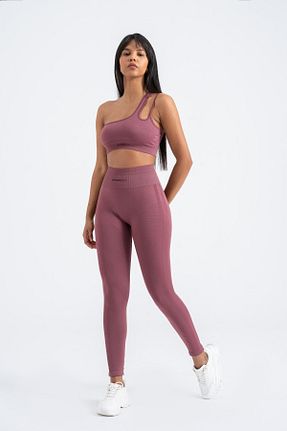 ساق شلواری اسپرت صورتی زنانه بلند gymxprofit - کد 888504783