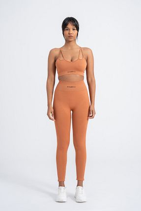 ساق شلواری اسپرت نارنجی زنانه بلند gymxprofit - کد 888504666