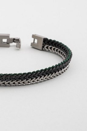 دستبند استیل (فولاد) متالیک مردانه استیل (فولاد) So Chic - کد 888122459