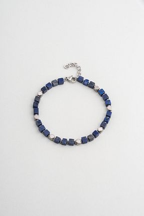 دستبند استیل (فولاد) سرمه ای مردانه استیل (فولاد) So Chic - کد 888589831