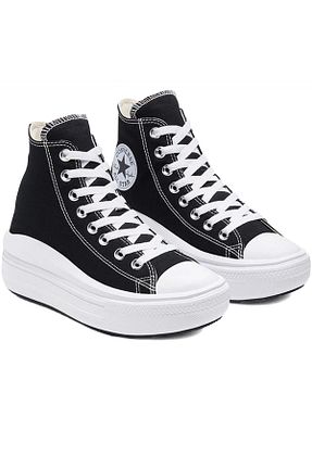 کفش اسنیکر مشکی زنانه بند دار Converse - کد 888126240