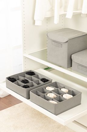 نظم دهنده کمد طوسی پارچه REKHOME - کد 312660990