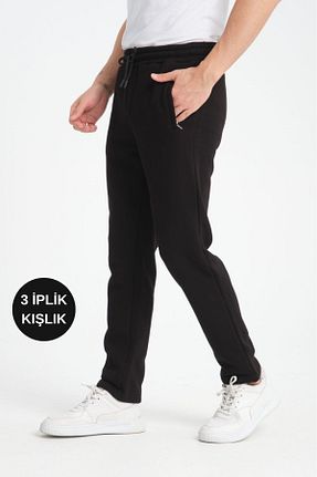 شلوار کرمگن مشکی مردانه رگولار MYSPORT - کد 859589558