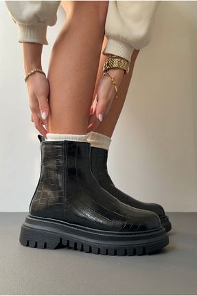 بوت / نیم بوت مشکی زنانه جیر Mupa Shoes - کد 888594689