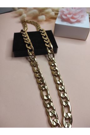 گردنبند استیل ( فولاد ) زرد استیل (فولاد) Liwu Store - کد 888143003