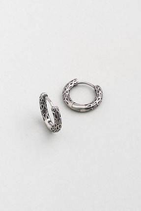 گوشواره نقره متالیک مردانه 925 عیار So Chic - کد 888152897