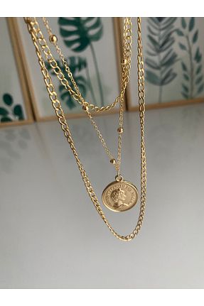 گردنبند جواهر طلائی زنانه فلزی Petek Collection - کد 888153073