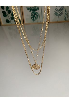 گردنبند جواهر طلائی زنانه فلزی Petek Collection - کد 888153073