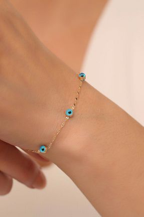 دستبند طلا زرد زنانه 14 عیار Bayar Gold - کد 788116914