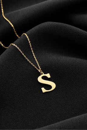 گردنبند نقره طلائی زنانه 925 عیار Vetro Silver - کد 469592607