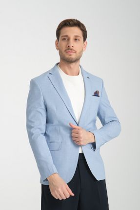 کت بلیزر آبی مردانه پلی ویسکون Frappoli - کد 887666687