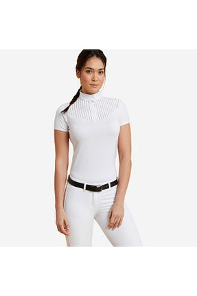 تیشرت اسپرت سفید زنانه تنگ / اسلیم Decathlon - کد 888157927