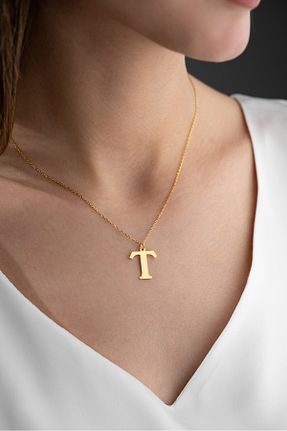 گردنبند نقره طلائی زنانه 925 عیار Vetro Silver - کد 469592983