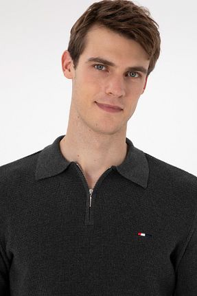 پلیور طوسی مردانه ساده U.S. Polo Assn. - کد 888169525