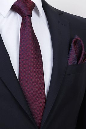 کراوات زرشکی مردانه استاندارد Esgue - کد 888169856