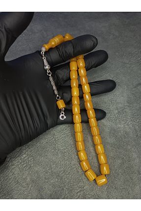 تسبیح زرد کهربا Mos Tespih - کد 888169352