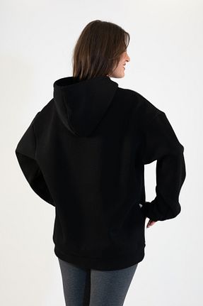 سوئیشرت مشکی زنانه چاپی TEVOOY - کد 888168985