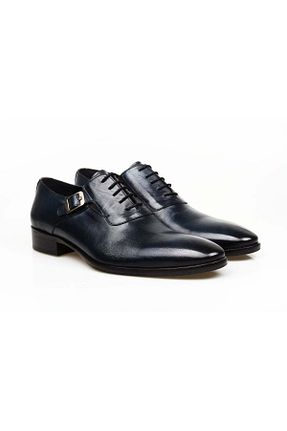 کفش کلاسیک سرمه ای مردانه پاشنه کوتاه (1 - 4 سانتی متر) Butik - کد 888173330