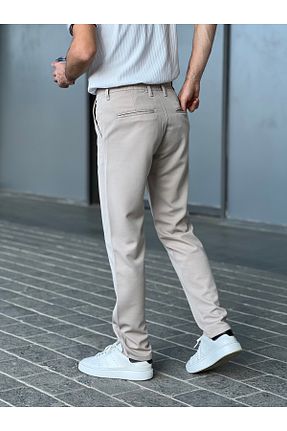 شلوار جین بژ مردانه پاچه ساده ElitWear - کد 884237188