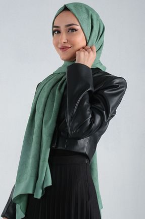 شال سبز زنانه پنبه ای haremscarfs - کد 888175073
