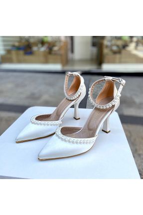 کفش مجلسی بژ زنانه پارچه ای Gloriys Ayakkabı & Çanta - کد 864900987