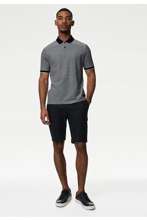 پولوشرت سرمه ای مردانه پنبه ای Marks & Spencer - کد 836404487
