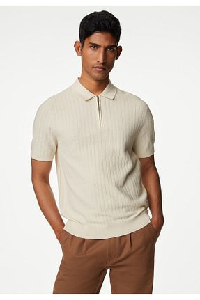 تیشرت بژ مردانه رگولار Marks & Spencer - کد 835534142