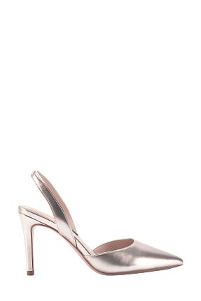 کفش پاشنه بلند کلاسیک طلائی زنانه چرم مصنوعی Nine West - کد 807666407