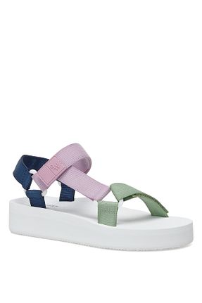 صندل رنگی زنانه پاشنه تخت Nine West - کد 310855755