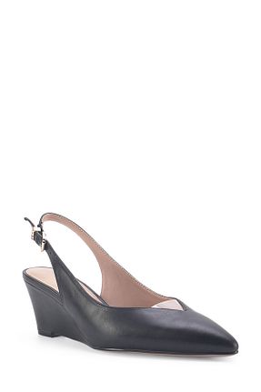 کفش پاشنه بلند پر مشکی زنانه پاشنه کوتاه (1 - 4 سانتی متر) Nine West - کد 932616840