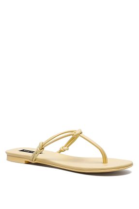 دمپائی زرد زنانه چرم مصنوعی Nine West - کد 248443981