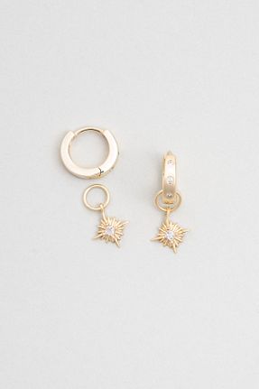 گوشواره نقره زرد زنانه 925 عیار So Chic - کد 888266202