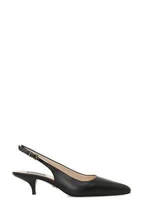 کفش پاشنه بلند کلاسیک مشکی زنانه پارچه Nine West - کد 853976761